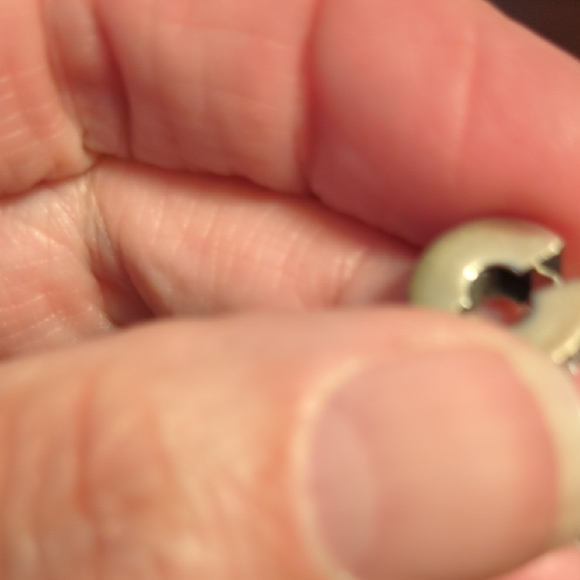 Pandora Charm Sterling Silver With Two Spacers , Rhinestone Accents. - Picture 6 of 9